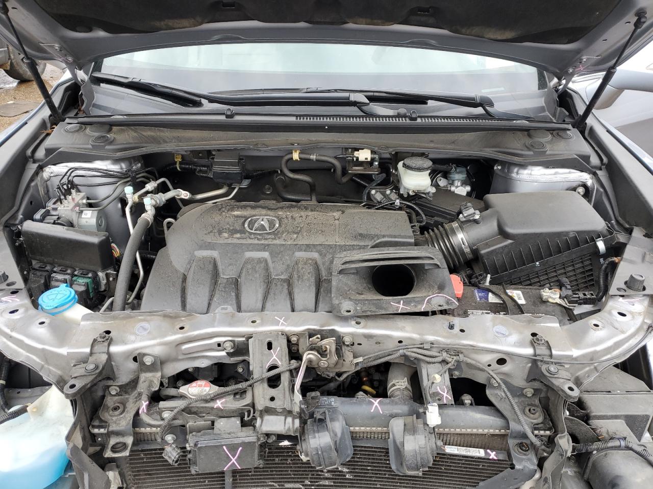 2016 Acura RDX VIN 5J8TB3H75GL004355 Copart auction photo, front end damage thumbnail 12