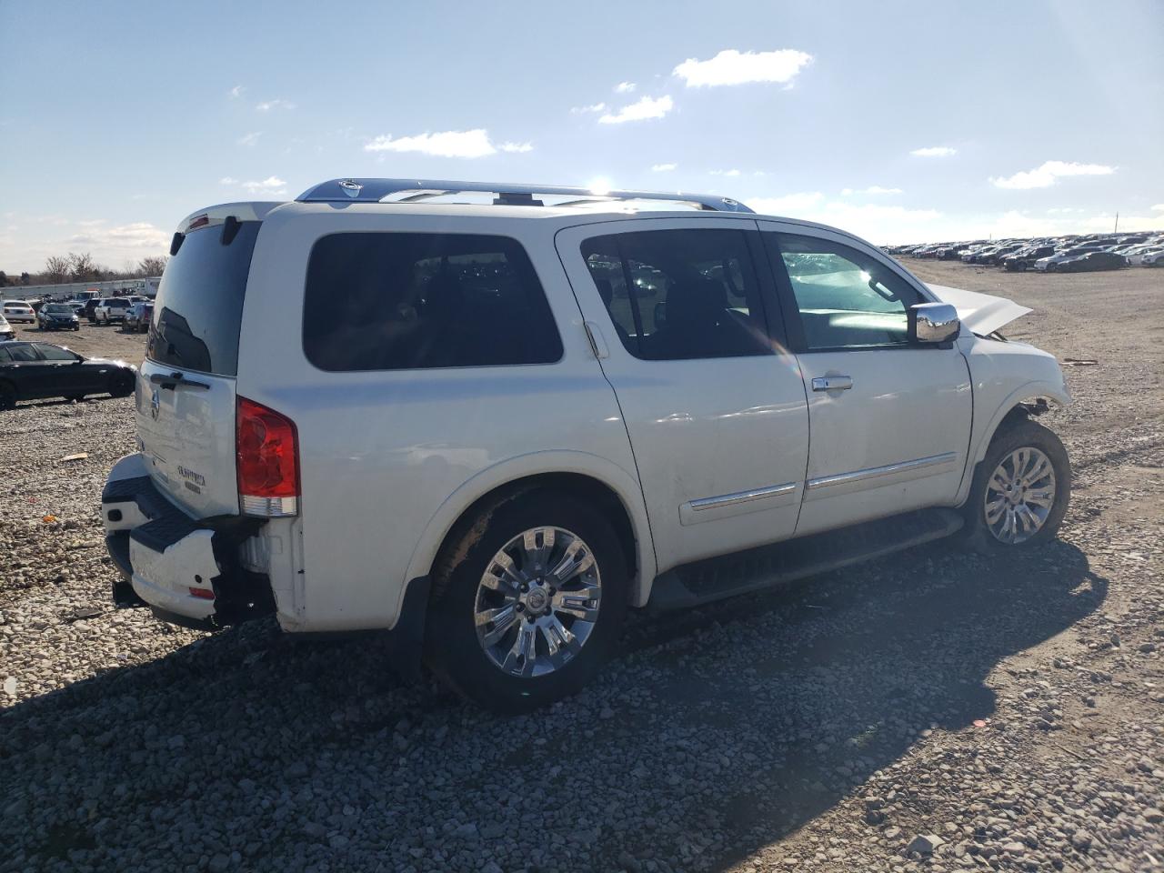 2015 Nissan Armada VIN 5N1BA0NC2FN616573 Copart auction photo, front end damage thumbnail 3