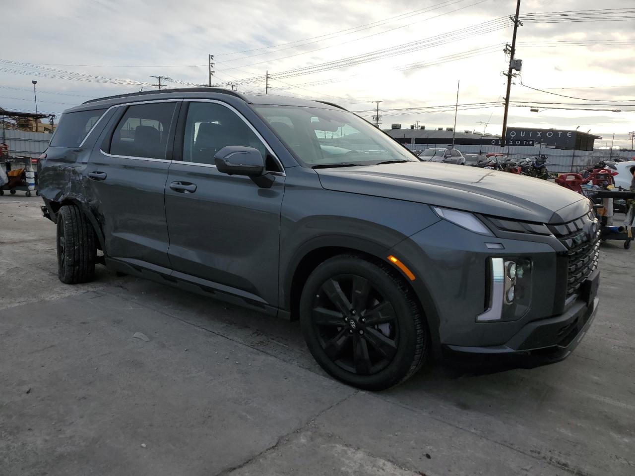 2025 Hyundai Palisade VIN KM8R3DGE6SU849466 Copart auction photo, rear end / side damage thumbnail 4