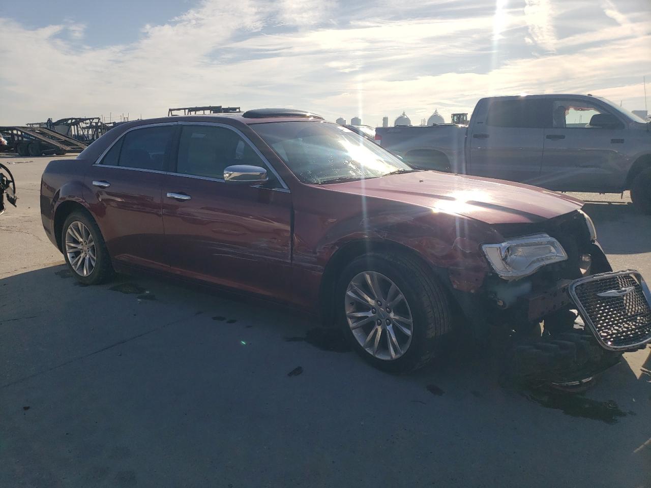2016 Chrysler 300 VIN 2C3CCAEG0GH268993 Copart auction photo, front end / side damage thumbnail 4
