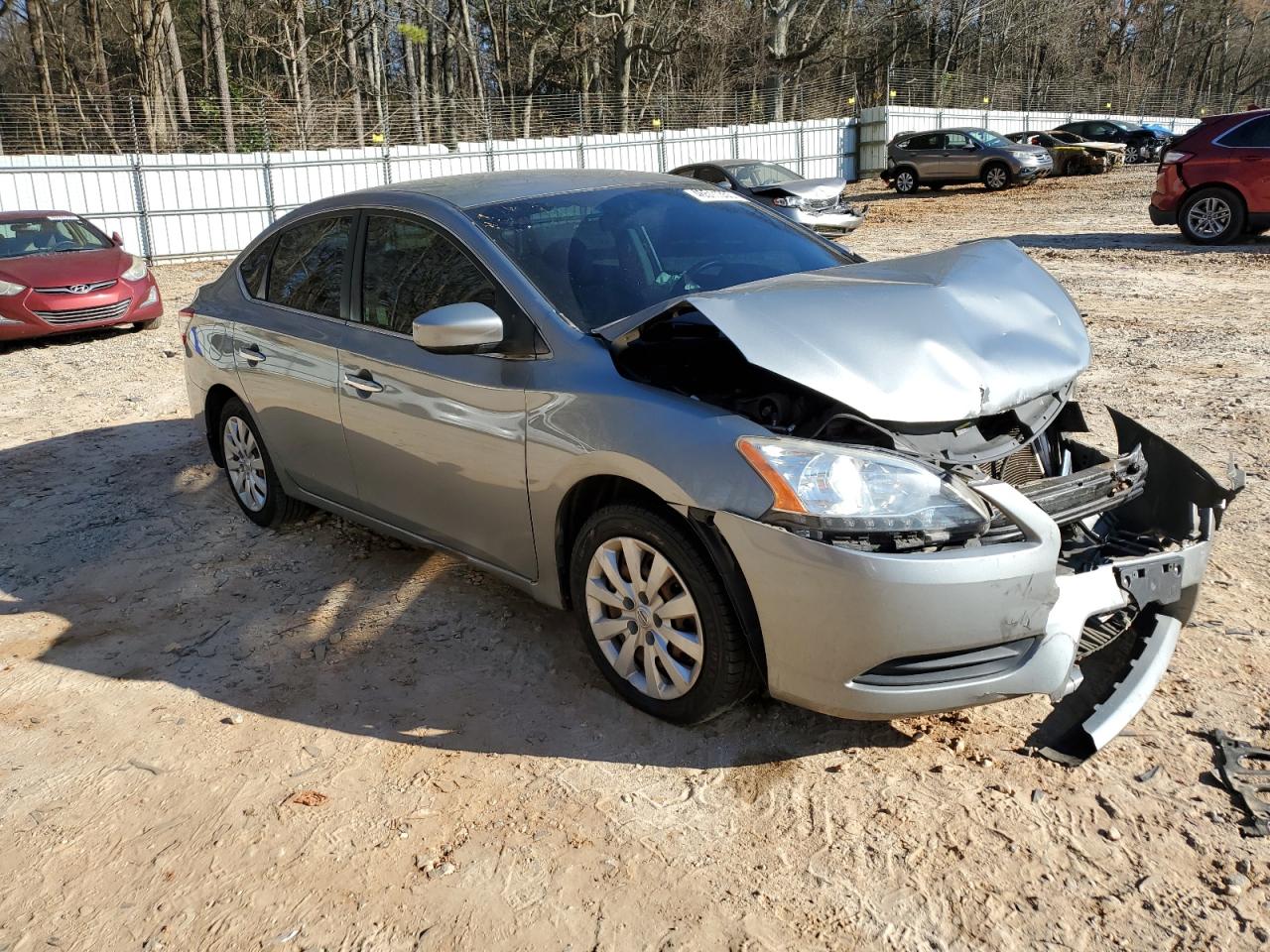2013 Nissan Sentra VIN 3N1AB7AP6DL621208 Copart auction photo, front end damage thumbnail 4