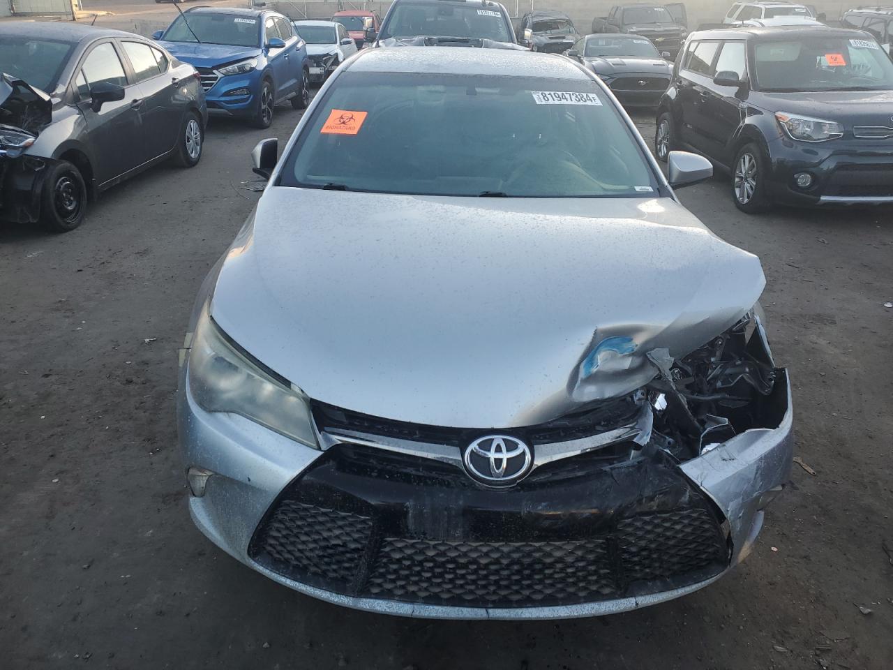 2017 Toyota Camry VIN 4T1BF1FK8HU760909 Copart auction photo, front end damage thumbnail 5
