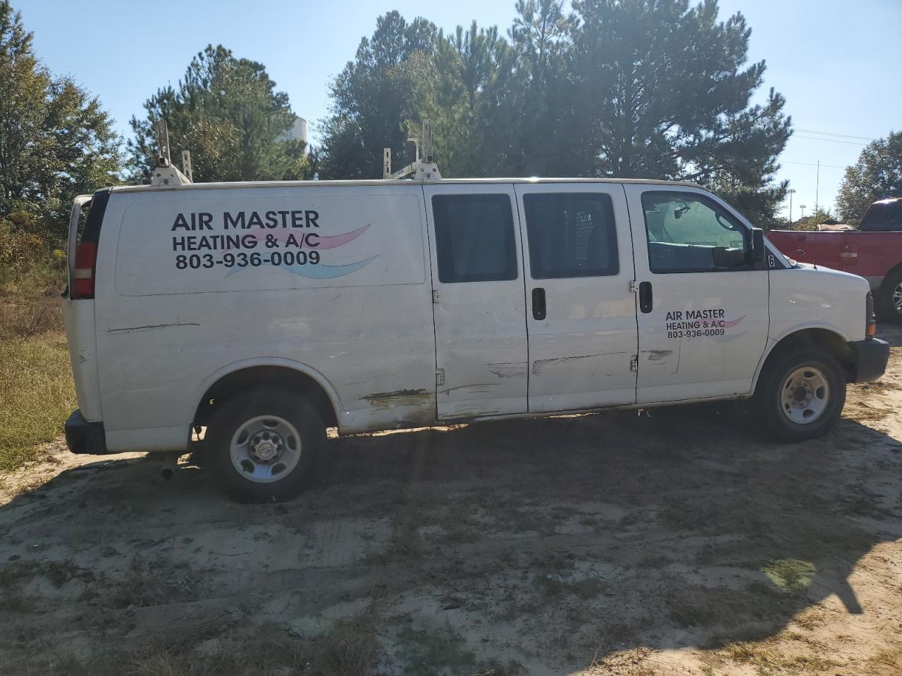 2015 Chevrolet Express VIN 1GCWGGCF7F1286690 Copart auction photo, side damage thumbnail 3
