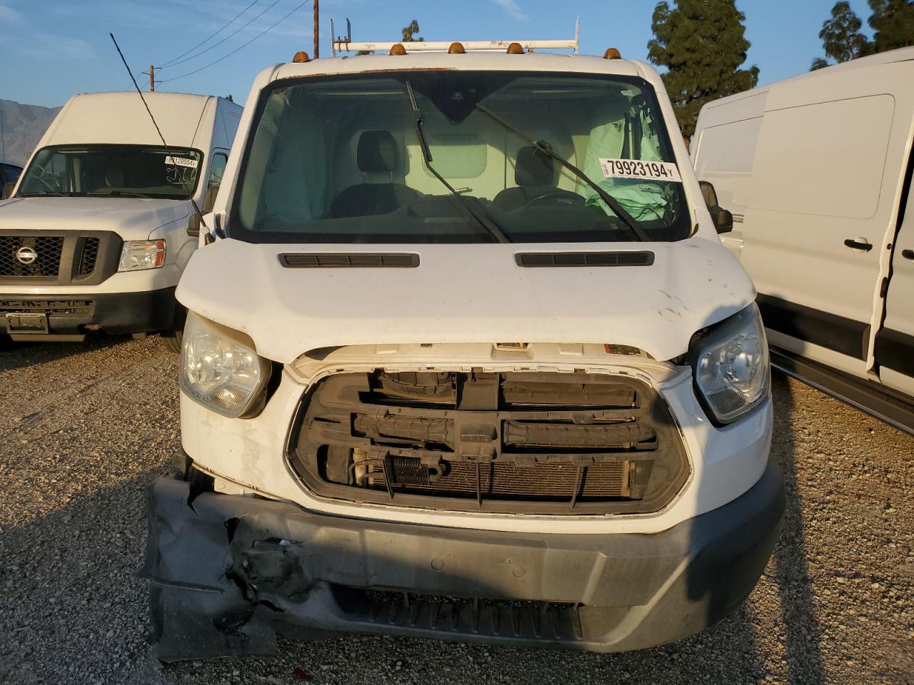2015 Ford Transit VIN 1FDBF6PM3FKA63654 Copart auction photo, front end damage thumbnail 5
