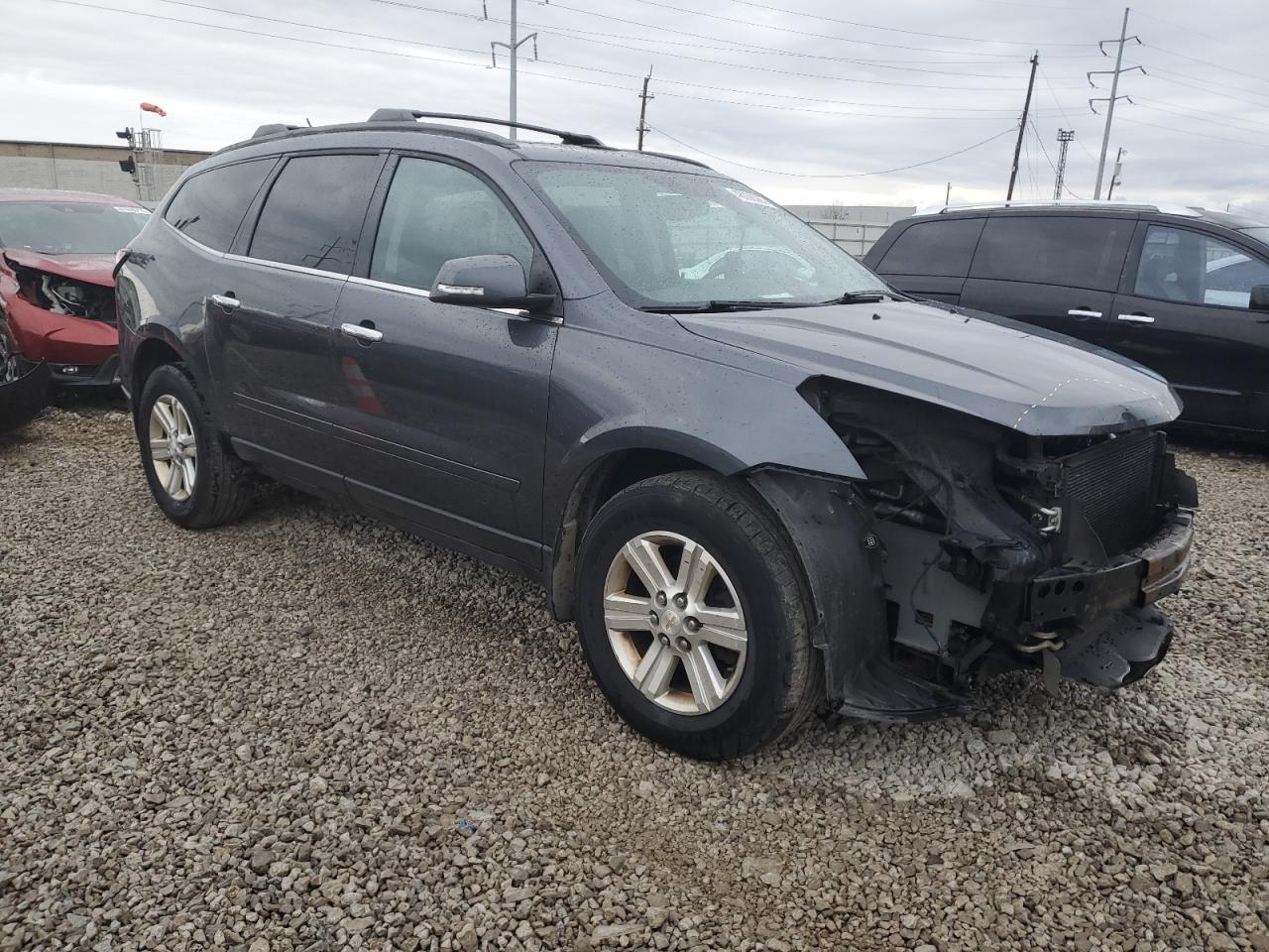 2013 Chevrolet Traverse VIN 1GNKVJKDXDJ131511 Copart auction photo, front end damage thumbnail 4
