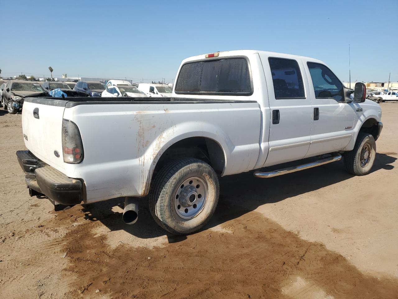 2003 Ford F250 VIN 1FTNW21P53EC94739 Copart auction photo, mechanical / vandalism damage thumbnail 3