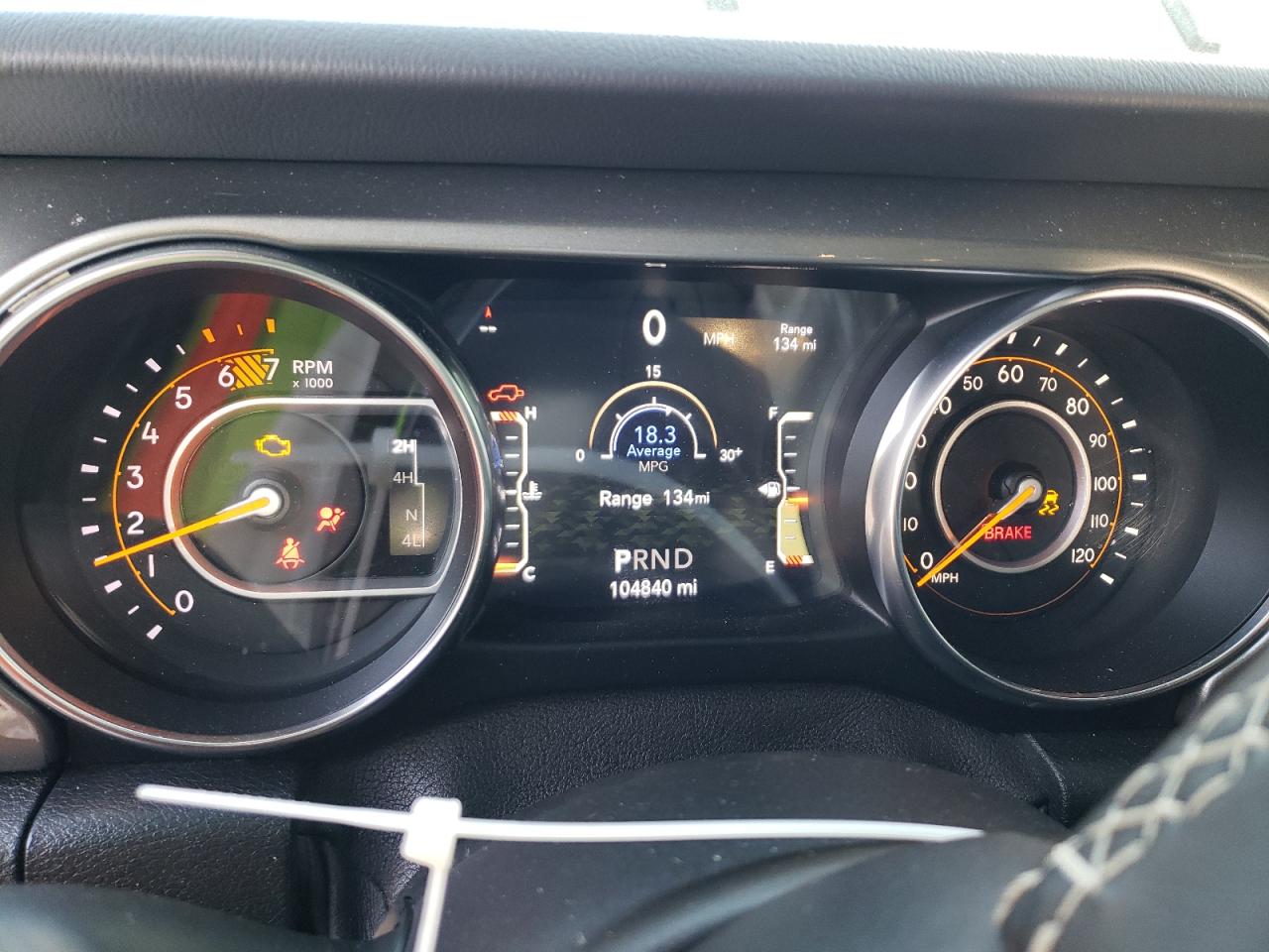 2019 Jeep Wrangler VIN 1C4HJXEN8KW586007 Copart auction photo, front end / rear end damage thumbnail 9
