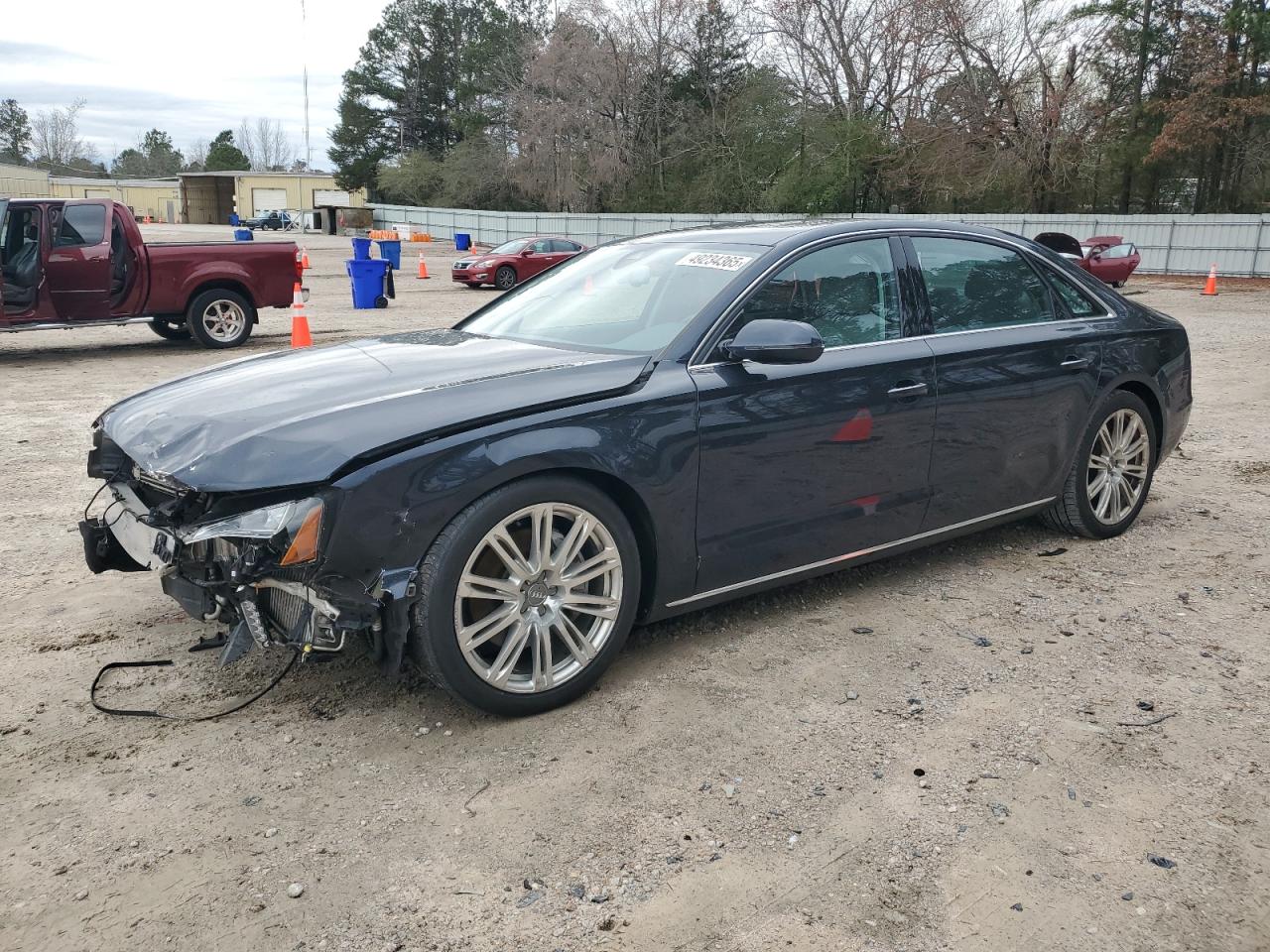 2014 Audi A8 VIN WAURMAFD1EN011155 - Copart auction photo