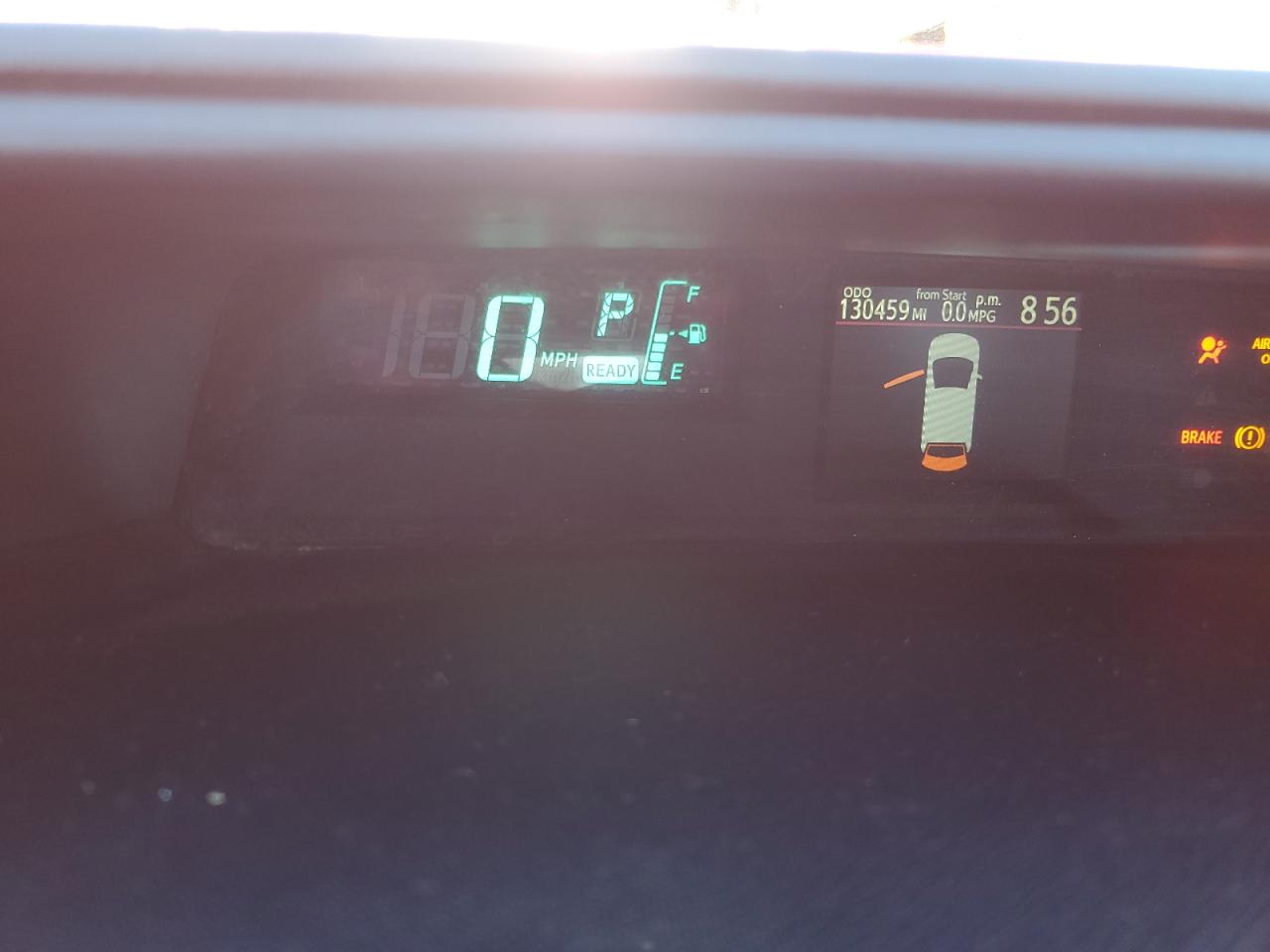 2013 Toyota Prius VIN JTDKDTB30D1553639 Copart auction photo, all over / hail damage thumbnail 9
