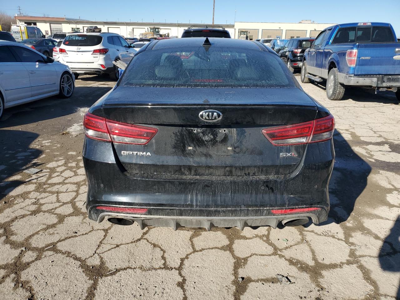 2016 KIA Optima VIN 5XXGV4L23GG121134 Copart auction photo, front end / minor dent/scratches damage thumbnail 6