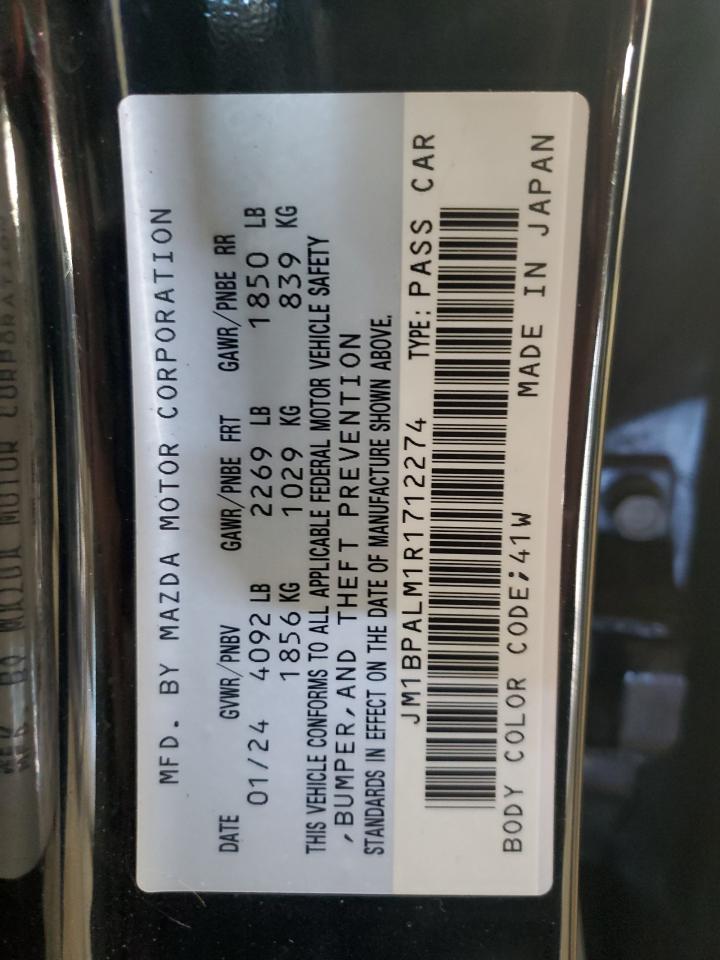 2024 Mazda 3 VIN JM1BPALM1R1712274 Copart auction photo, front end damage thumbnail 13