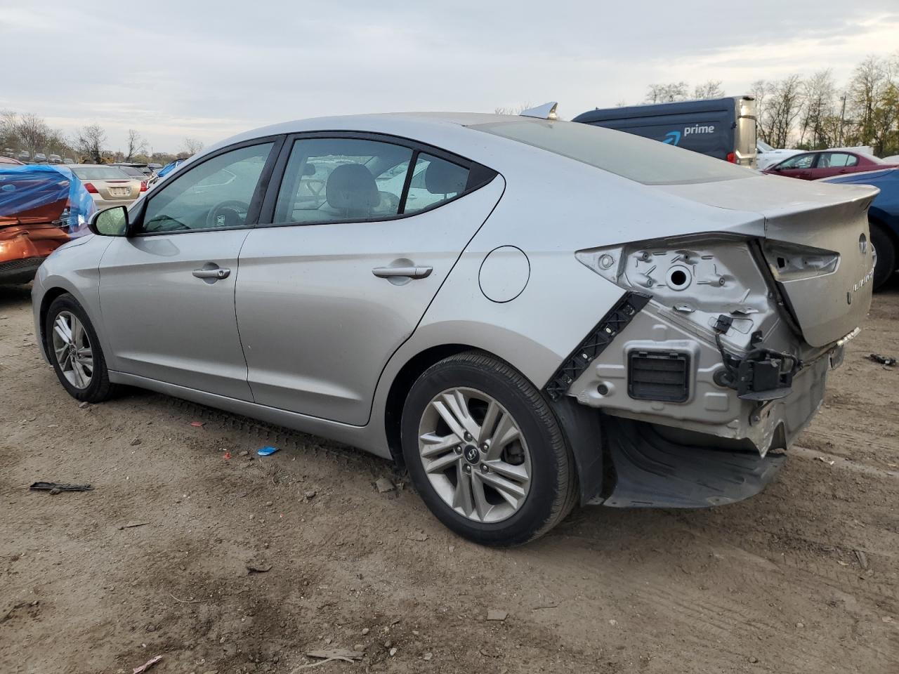 2020 Hyundai Elantra VIN 5NPD84LF7LH550787 Copart auction photo, front end / rear end damage thumbnail 2