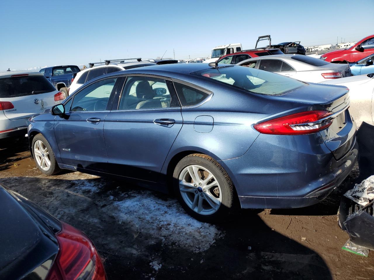 2018 Ford Fusion VIN 3FA6P0LU2JR220168 Copart auction photo, front end damage thumbnail 2