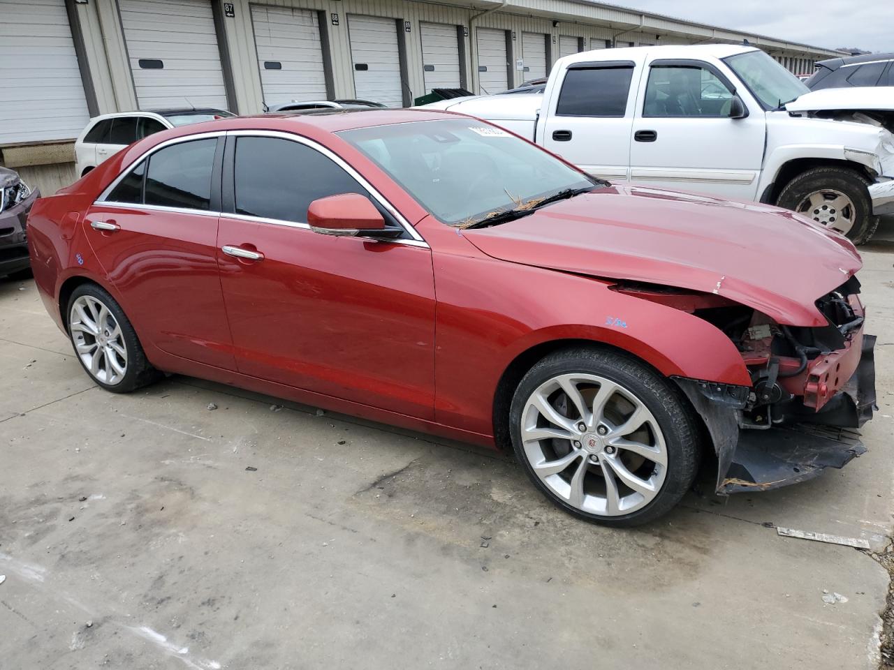 2014 Cadillac ATS VIN 1G6AE5S38E0171647 Copart auction photo, front end damage thumbnail 4