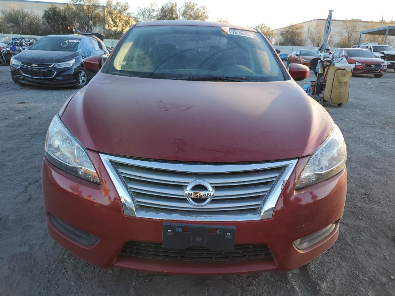 2014 Nissan Sentra VIN 3N1AB7AP9EY239551 Copart auction photo, rear end damage thumbnail 5