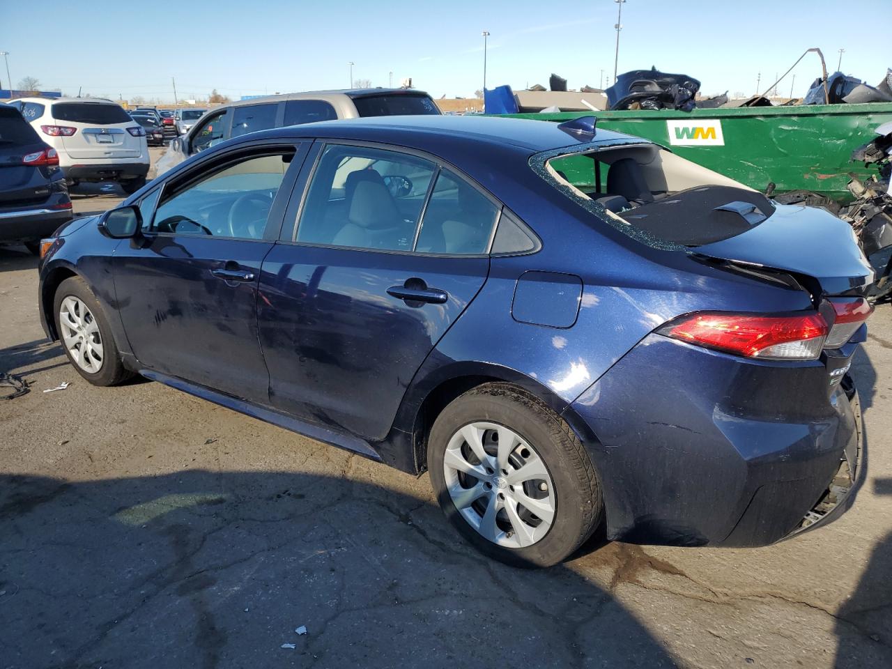 2021 Toyota Corolla VIN 5YFEPMAE1MP209195 Copart auction photo, rear end damage thumbnail 2