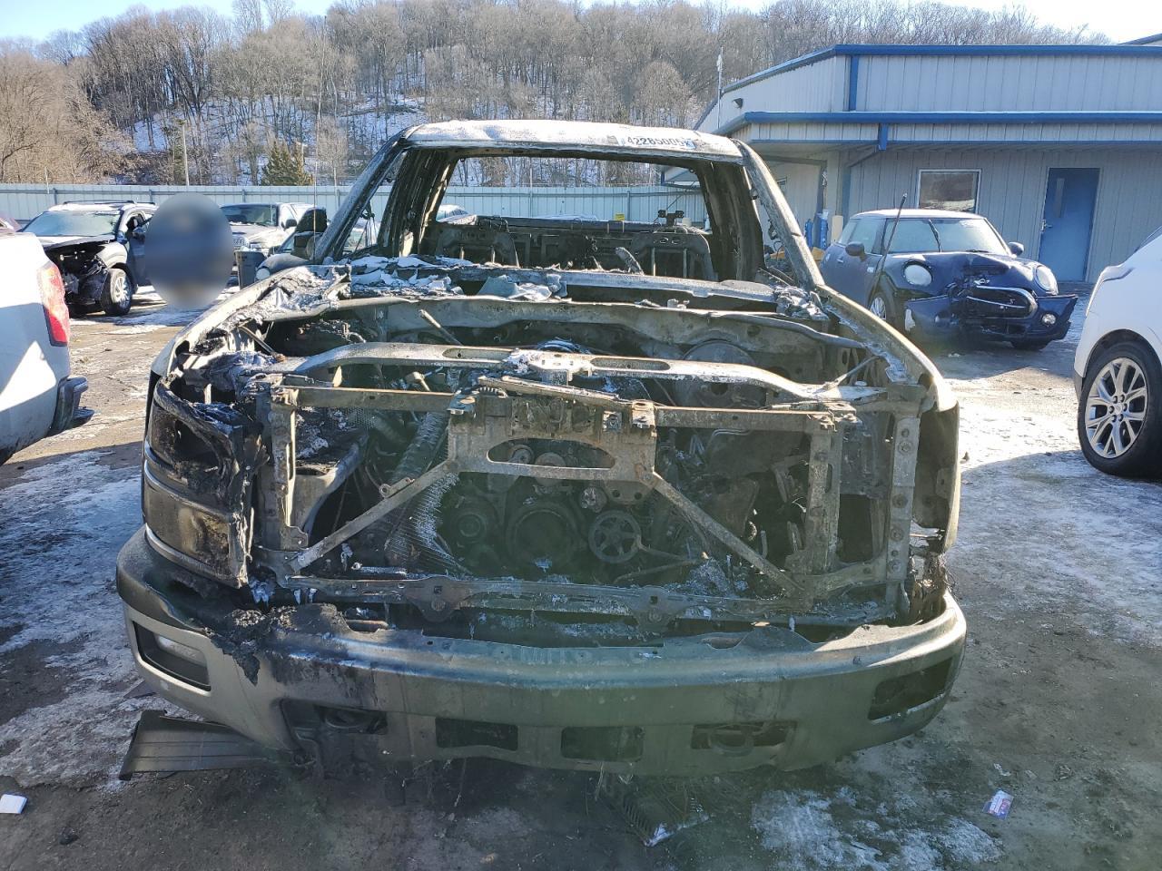 2015 Chevrolet Silverado VIN 1GCVKREH1FZ223414 Copart auction photo, burn damage thumbnail 5