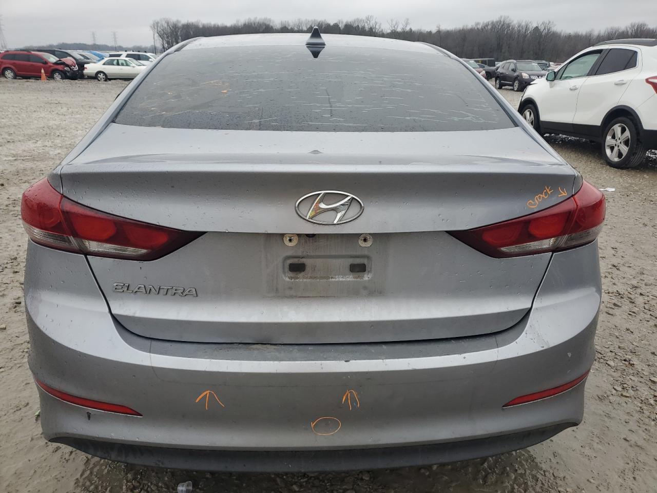 2017 Hyundai Elantra VIN 5NPD84LF9HH155372 Copart auction photo, side damage thumbnail 6