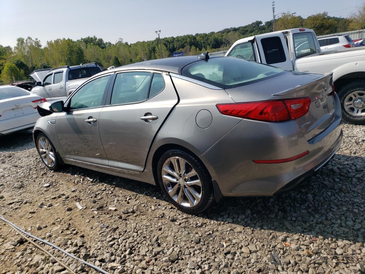 2015 KIA Optima VIN 5XXGR4A61FG421439 Copart auction photo, front end damage thumbnail 2