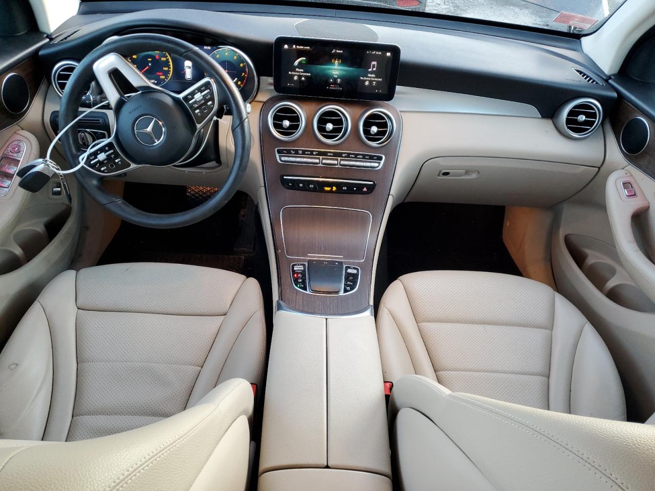 2021 Mercedes-Benz GLC VIN W1N0G8EB2MF904514 Copart auction photo, front end / side damage thumbnail 8