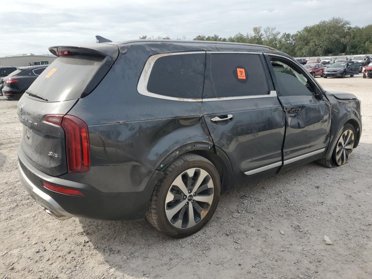 2020 KIA Telluride VIN 5XYP64HC8LG013449 Copart auction photo, rollover damage thumbnail 3