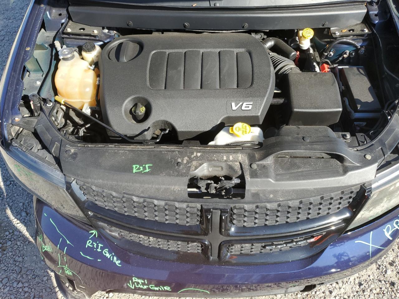 2017 Dodge Journey VIN 3C4PDCGG4HT555636 Copart auction photo, side damage thumbnail 12