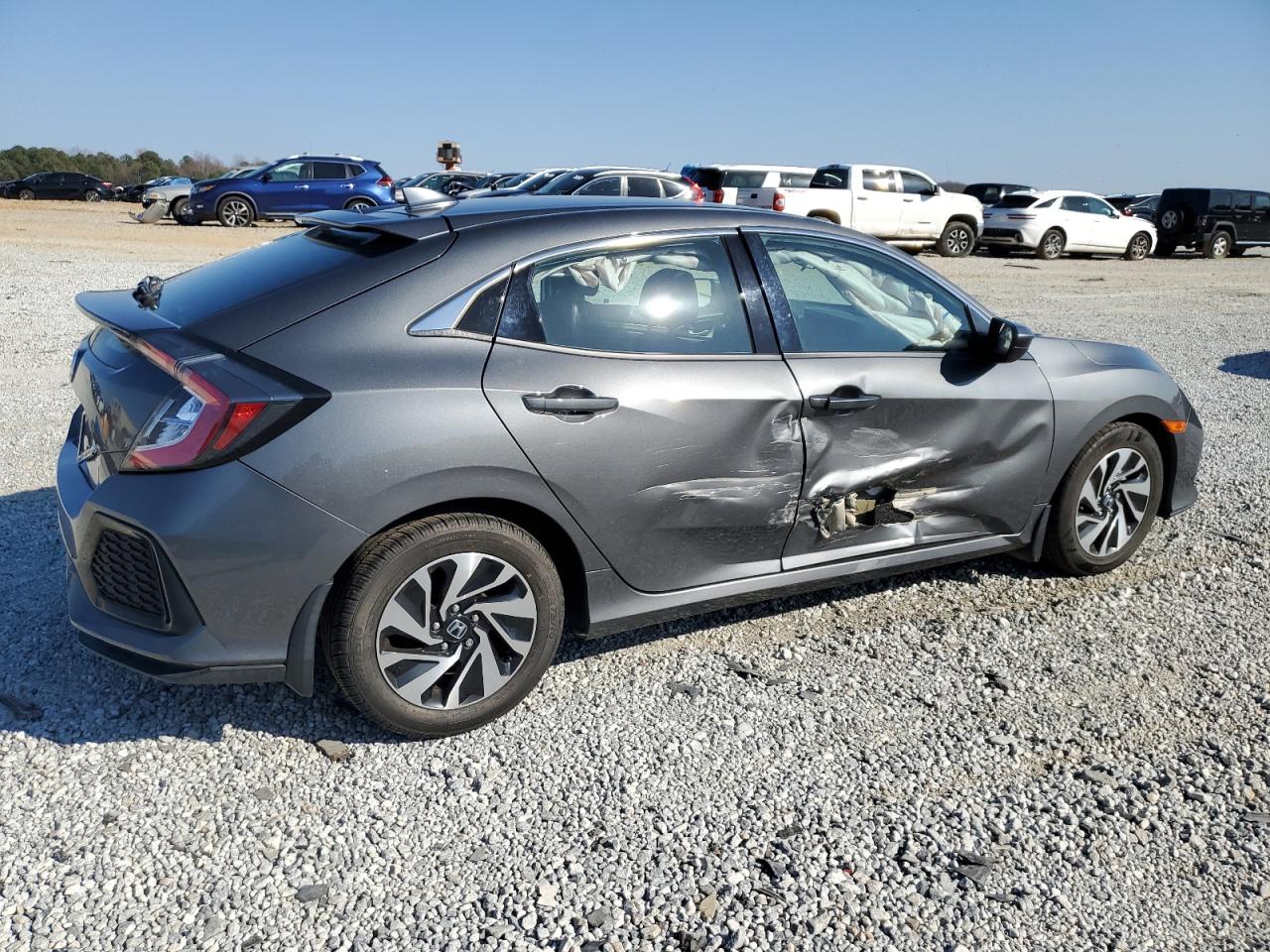 2017 Honda Civic VIN SHHFK7H24HU225181 Copart auction photo, side / rear end damage thumbnail 3