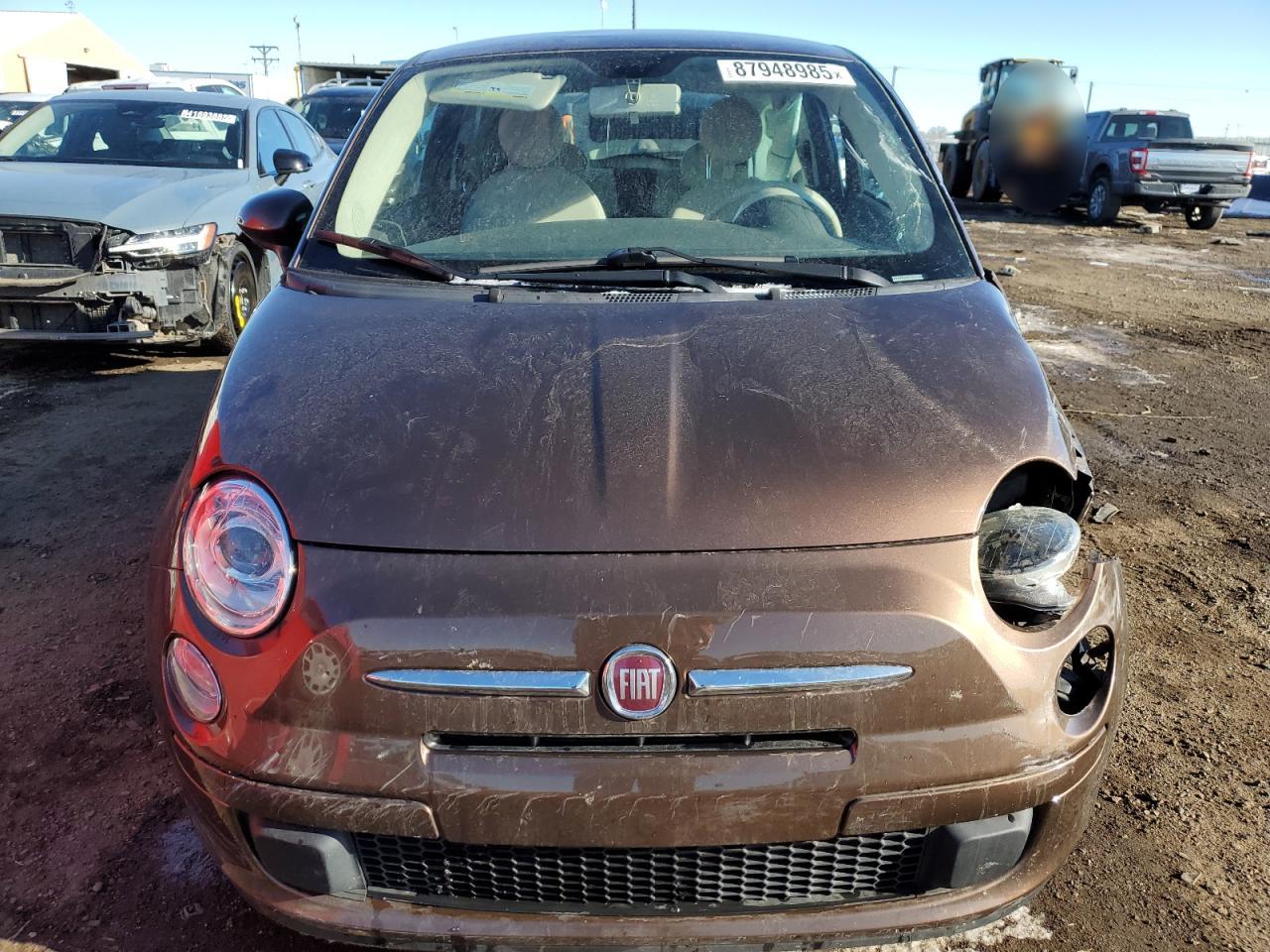 2013 Fiat 500 VIN 3C3CFFAR8DT611239 Copart auction photo, all over damage thumbnail 5
