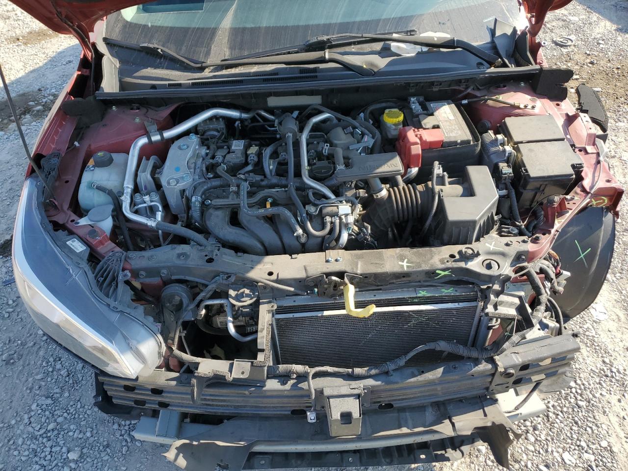 2022 Nissan Sentra VIN 3N1AB8CV8NY206767 Copart auction photo, front end / side damage thumbnail 11