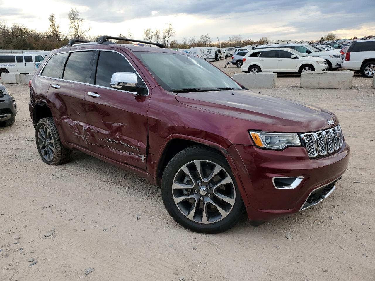 2018 Jeep Grand Cherokee VIN 1C4RJFCM9JC405344 Copart auction photo, all over damage thumbnail 4