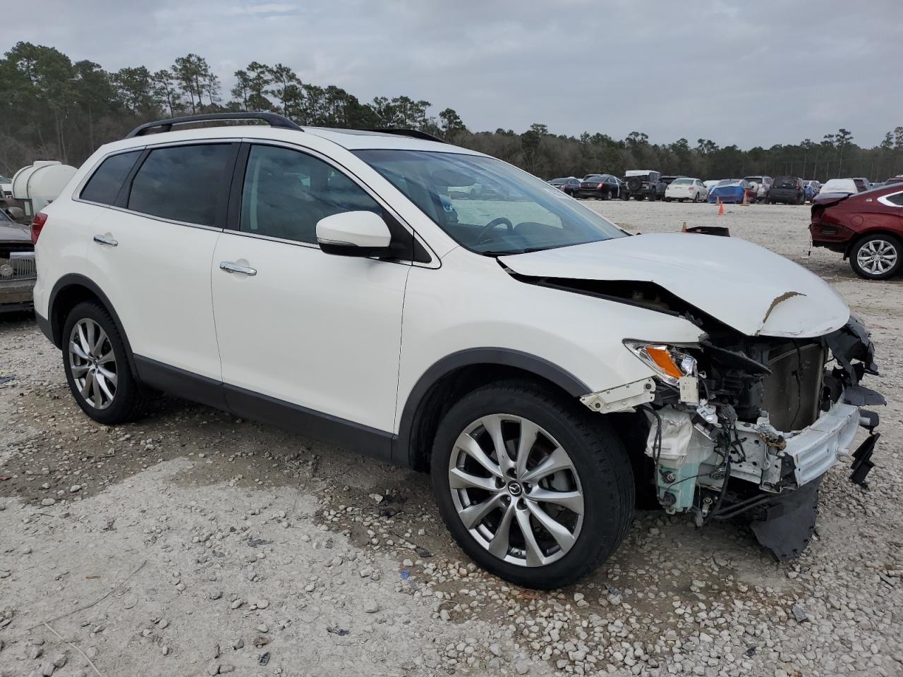 2014 Mazda CX-9 VIN JM3TB2DAXE0431434 Copart auction photo, front end / minor dent/scratches damage thumbnail 4