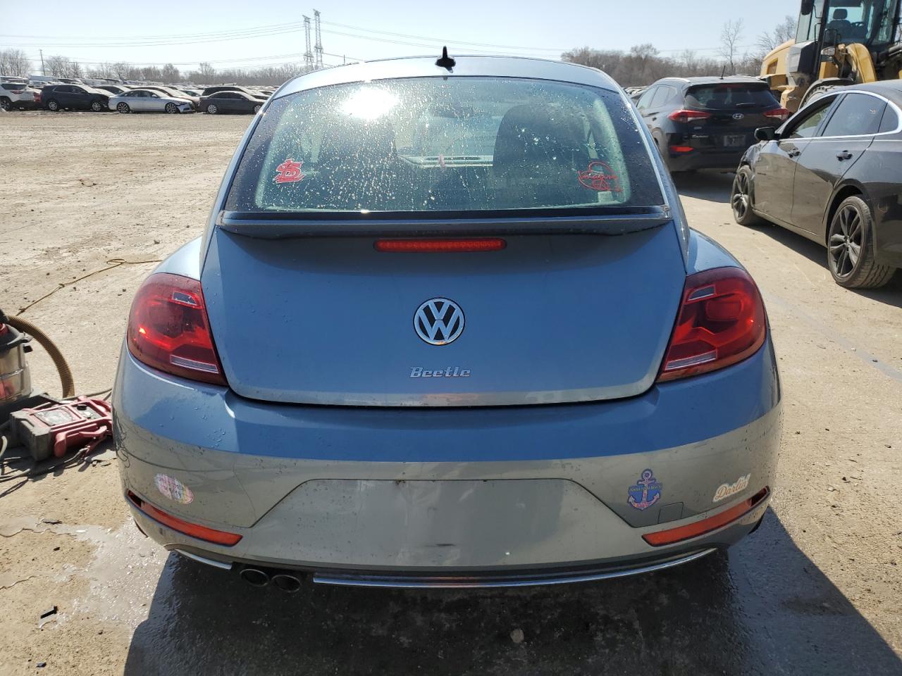 2019 Volkswagen Beetle VIN 3VWFD7AT0KM703711 Copart auction photo, front end damage thumbnail 6