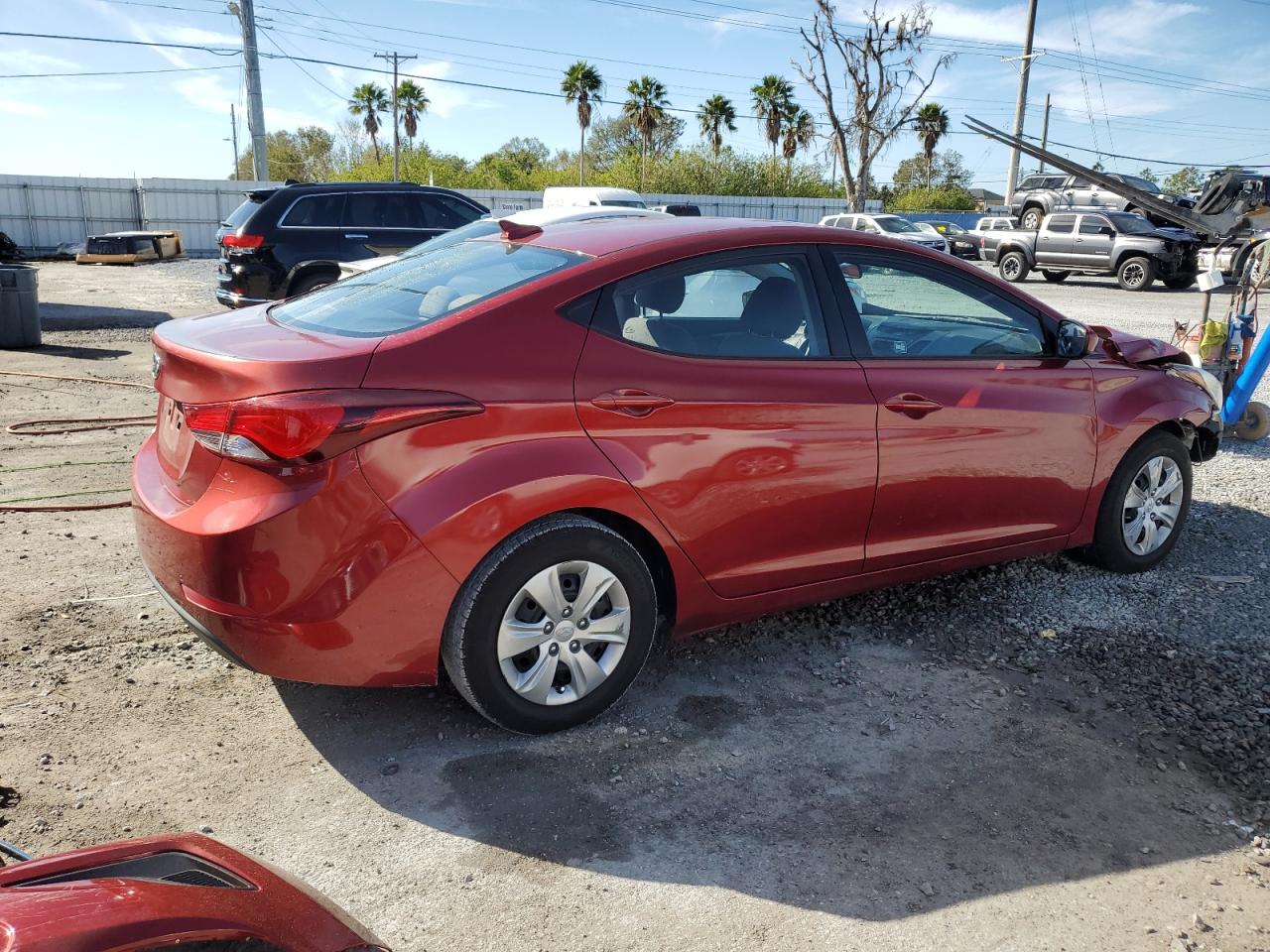 2016 Hyundai Elantra VIN 5NPDH4AEXGH779528 Copart auction photo, front end damage thumbnail 3