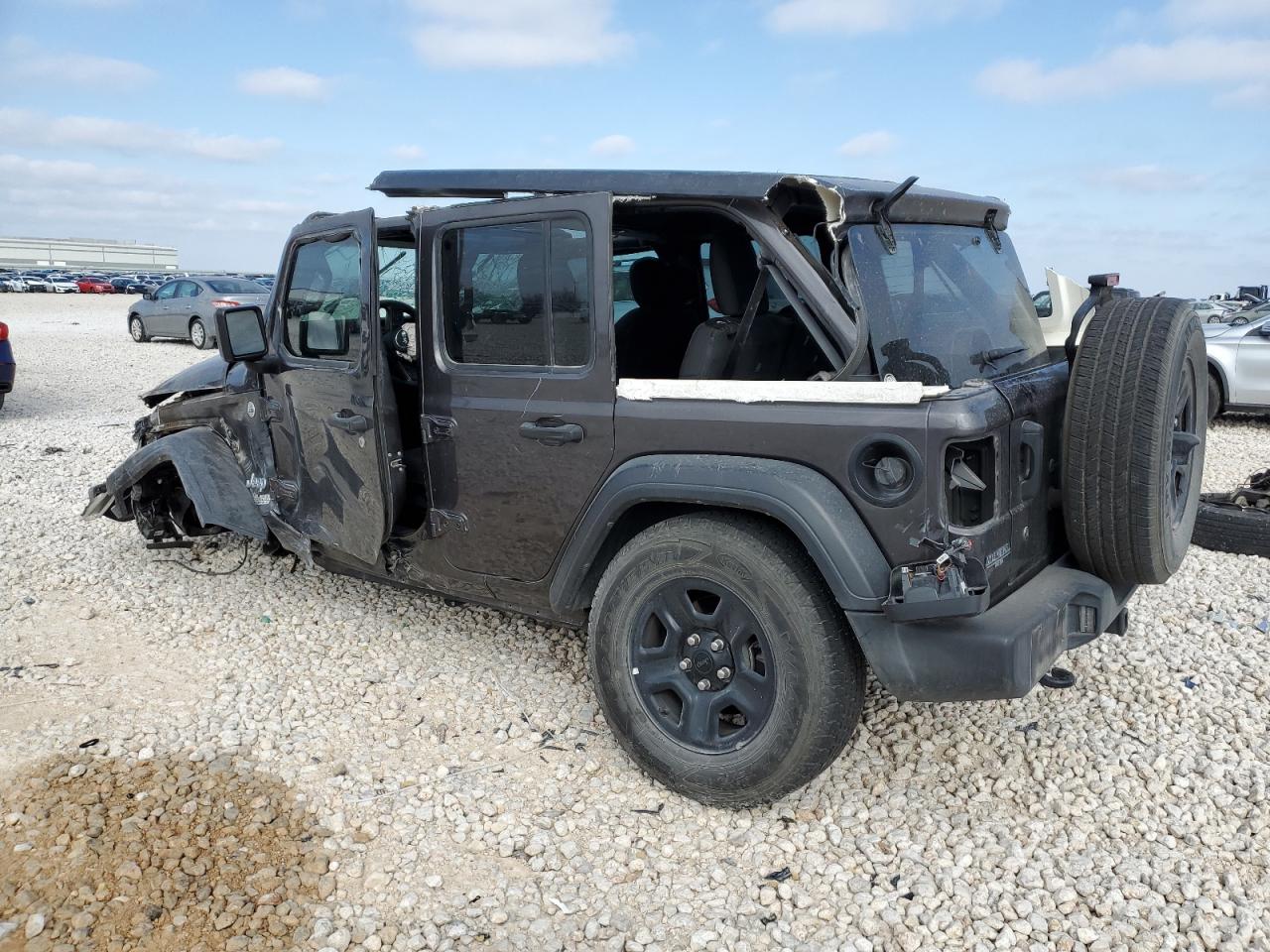 2020 Jeep Wrangler VIN 1C4HJXDG6LW234273 Copart auction photo, rollover damage thumbnail 2