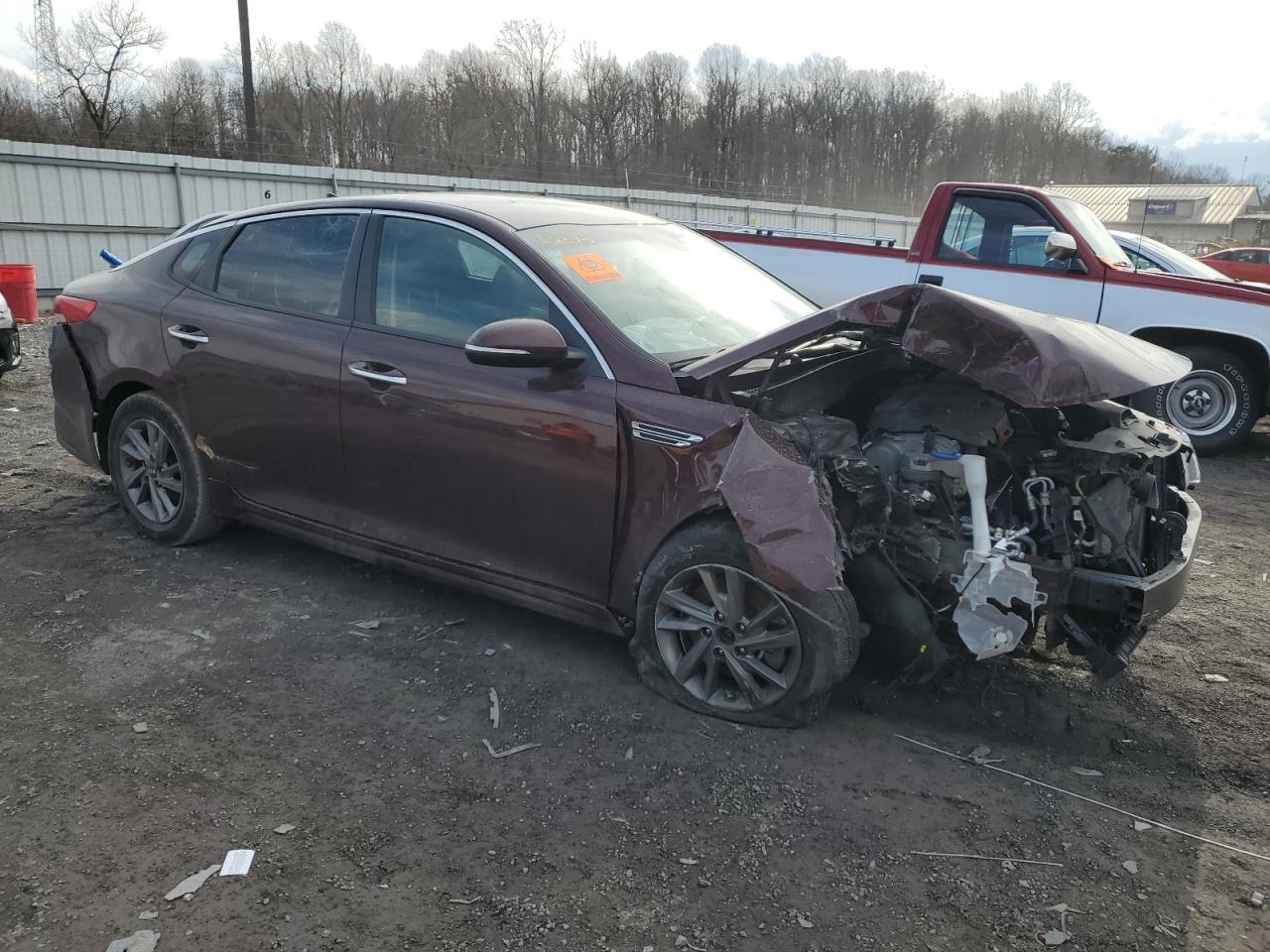 2020 KIA Optima VIN 5XXGT4L38LG388262 Copart auction photo, front end damage thumbnail 4