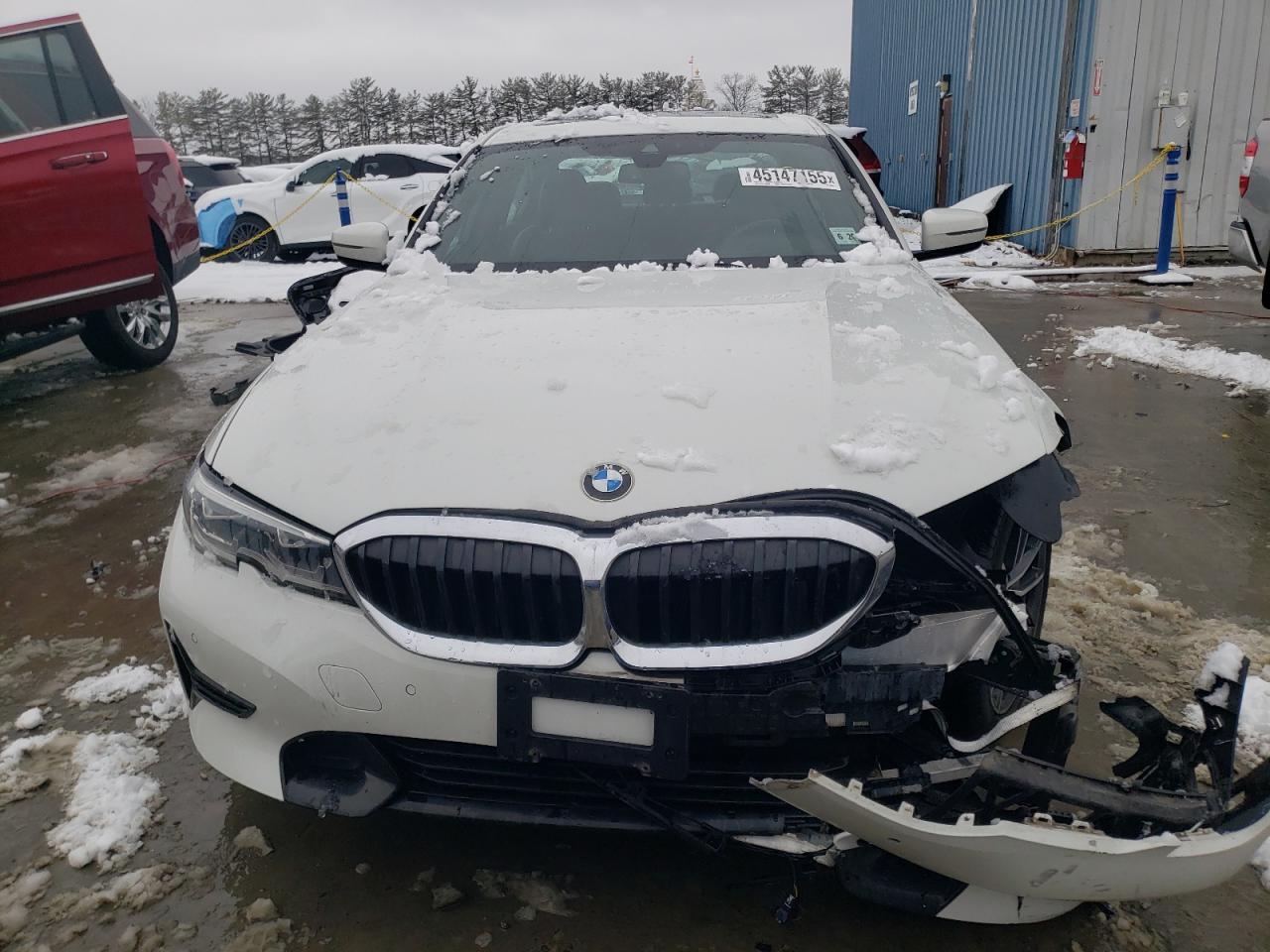 2021 BMW 3er VIN 3MW5R7J01M8B95344 Copart auction photo, front end damage thumbnail 5
