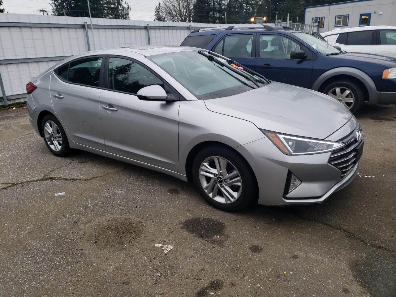 2020 Hyundai Elantra VIN 5NPD84LF8LH631619 Copart auction photo, rear end damage thumbnail 4