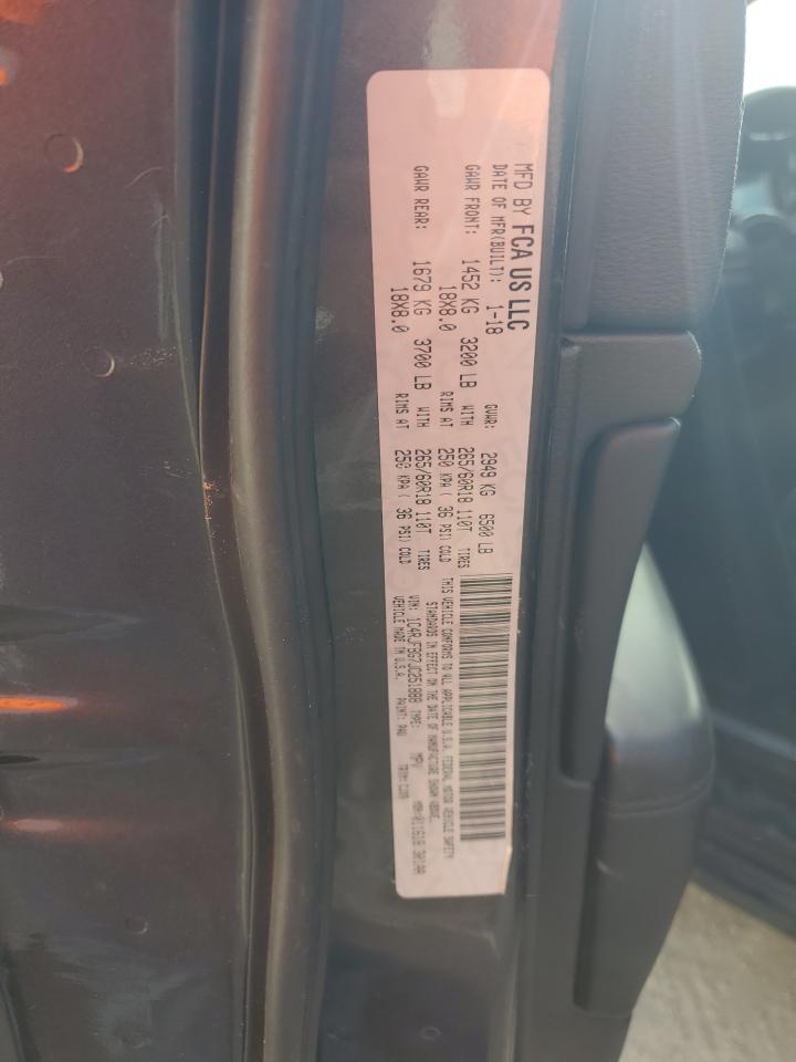 2018 Jeep Grand Cherokee VIN 1C4RJFBG7JC251888 Copart auction photo, all over damage thumbnail 13