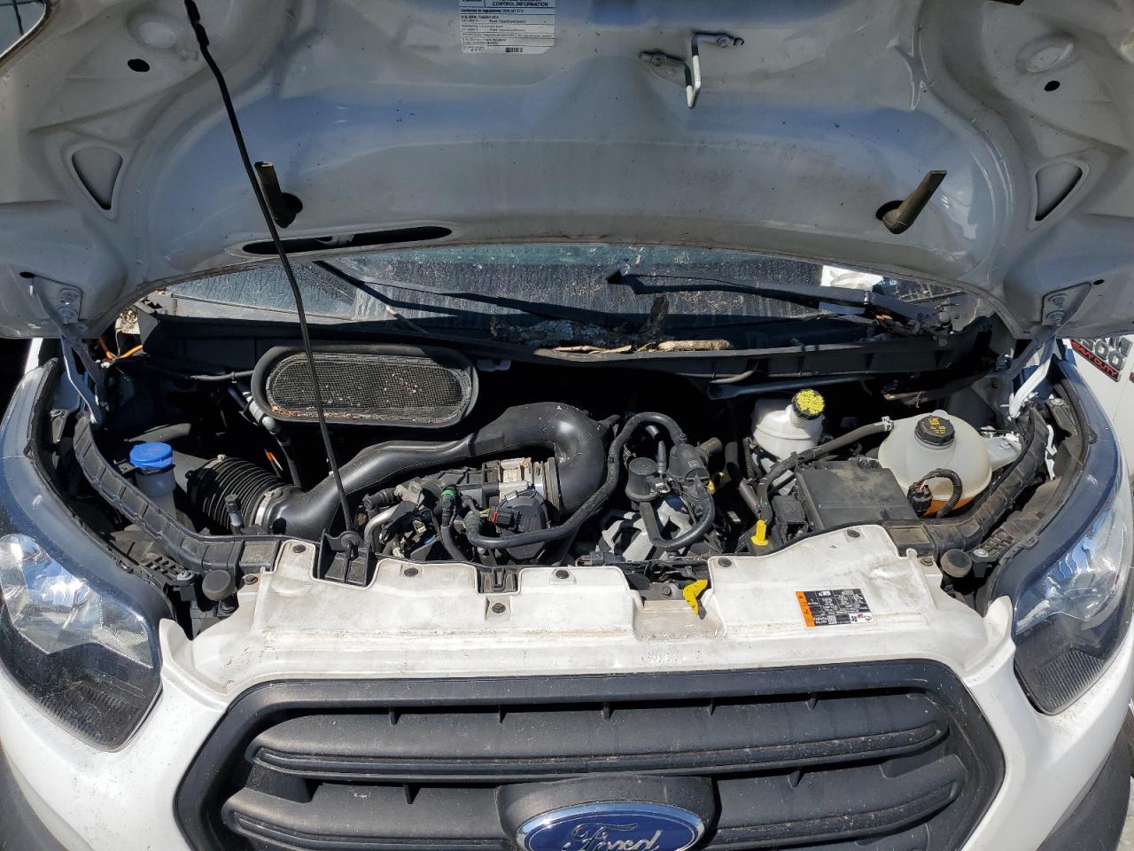 2020 Ford Transit VIN 1FTBR1X85LKB45219 Copart auction photo, top/roof damage thumbnail 7