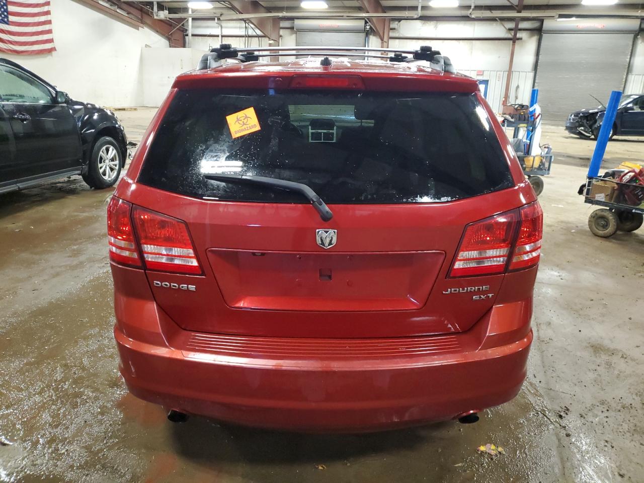 2009 Dodge Journey VIN 3D4GG57V09T522378 Copart auction photo, front end / side damage thumbnail 6