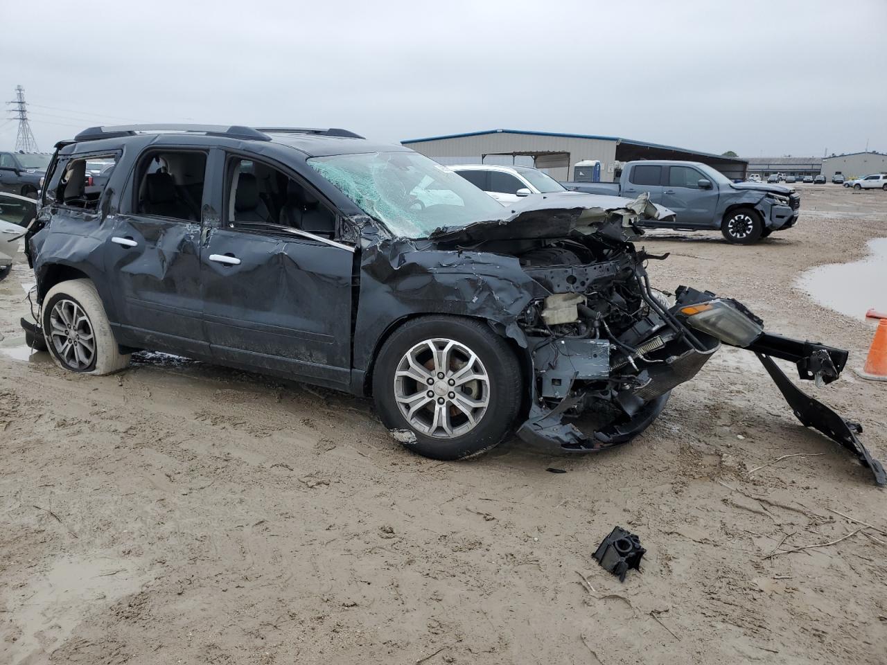 2015 GMC Acadia VIN 1GKKRSKD6FJ275664 Copart auction photo, all over damage thumbnail 4