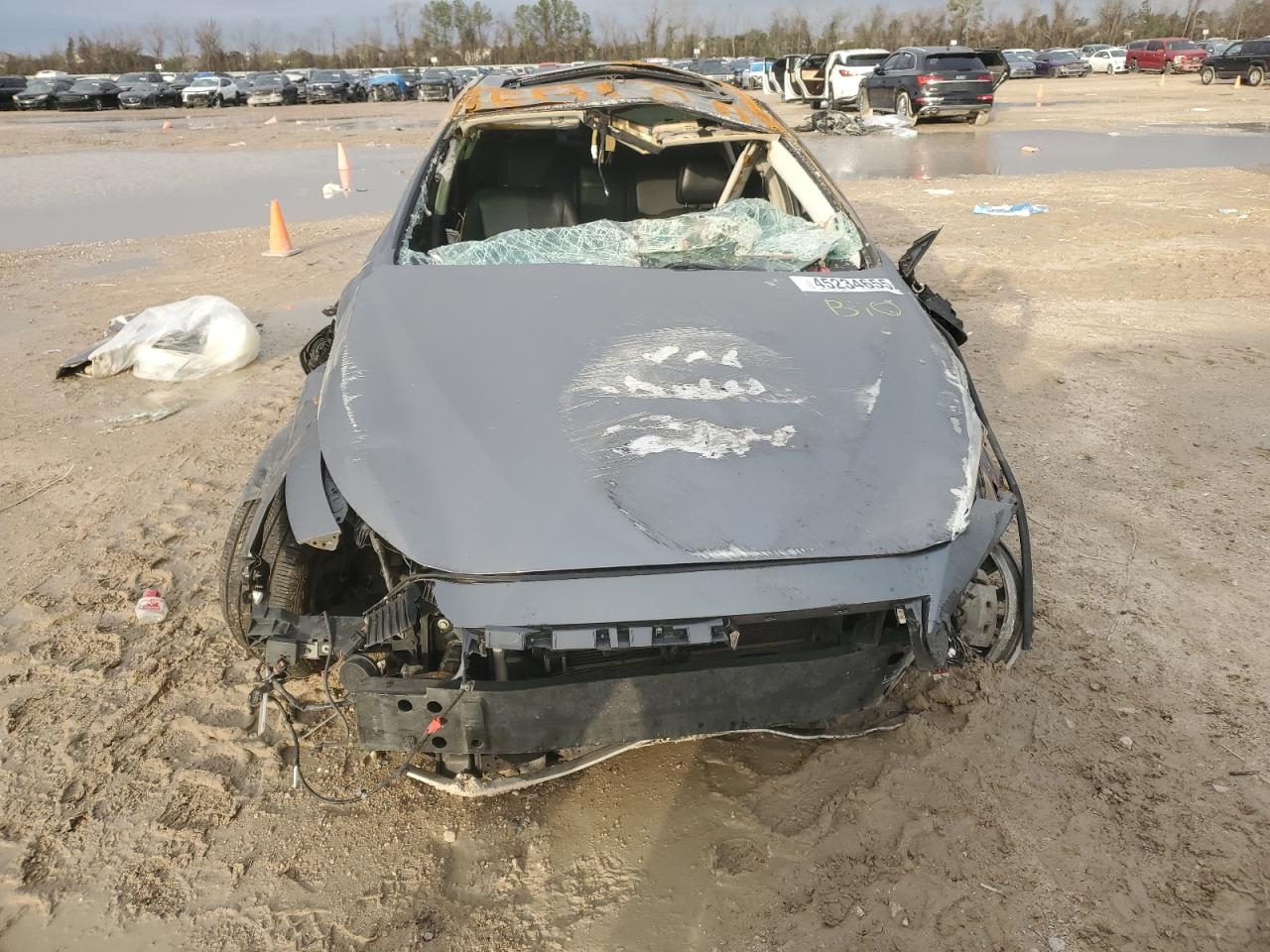 2018 Infiniti Q50 VIN JN1EV7AP0JM350821 Copart auction photo, rollover / burn damage thumbnail 5