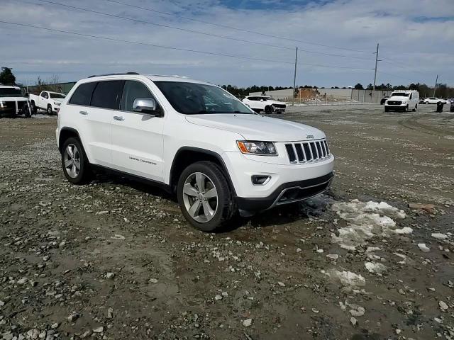 2015 Jeep Grand Cherokee VIN 1C4RJEBG6FC144350 Copart auction photo, side / front end damage thumbnail 14