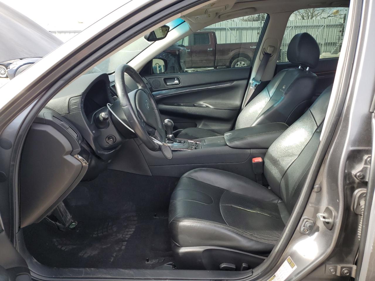 2013 Infiniti G VIN JN1CV6AR8DM764100 Copart auction photo, side / front end damage thumbnail 7