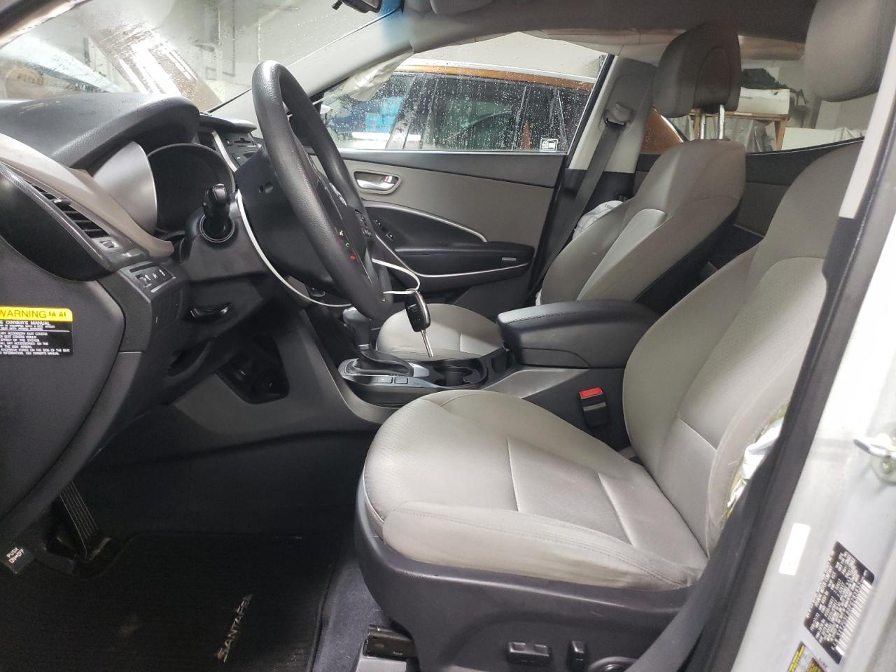 2015 Hyundai Santa Fe VIN 5XYZU3LB0FG283853 Copart auction photo, side / rear end damage thumbnail 7