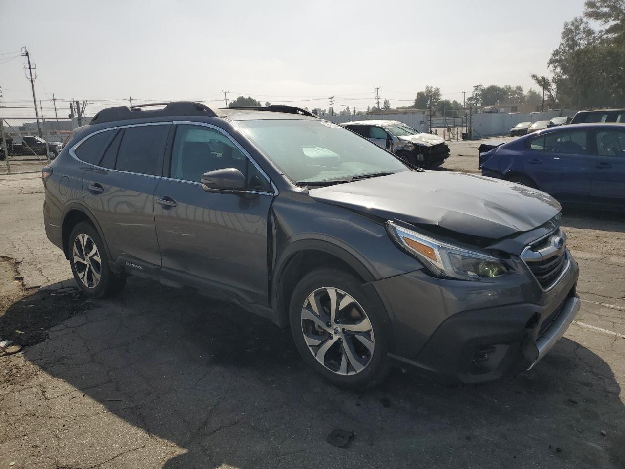 2020 Subaru Outback VIN 4S4BTANC6L3259499 Copart auction photo, front end / side damage thumbnail 4