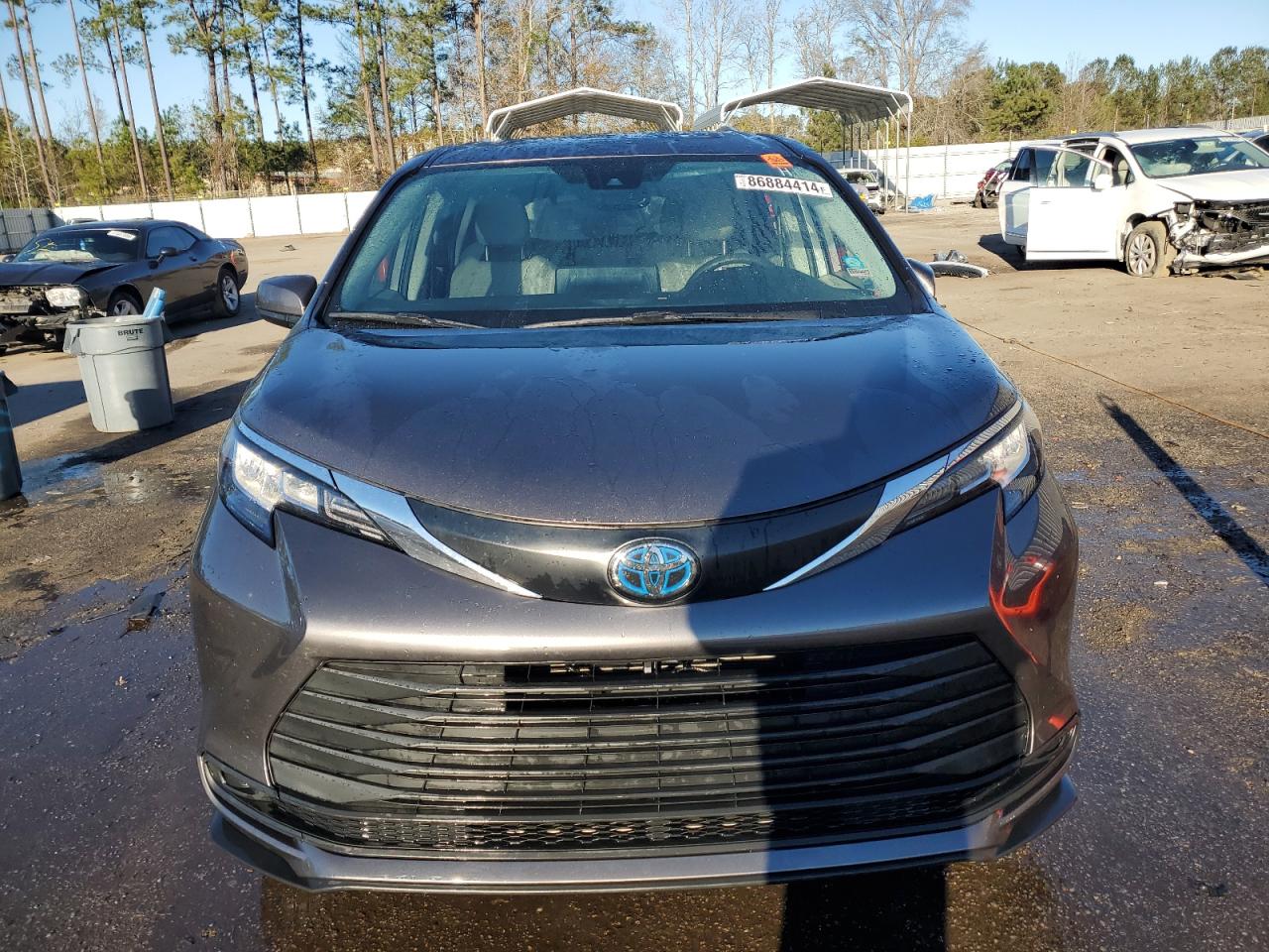 2021 Toyota Sienna VIN 5TDBSKFC1MS020258 Copart auction photo, rear end / side damage thumbnail 5