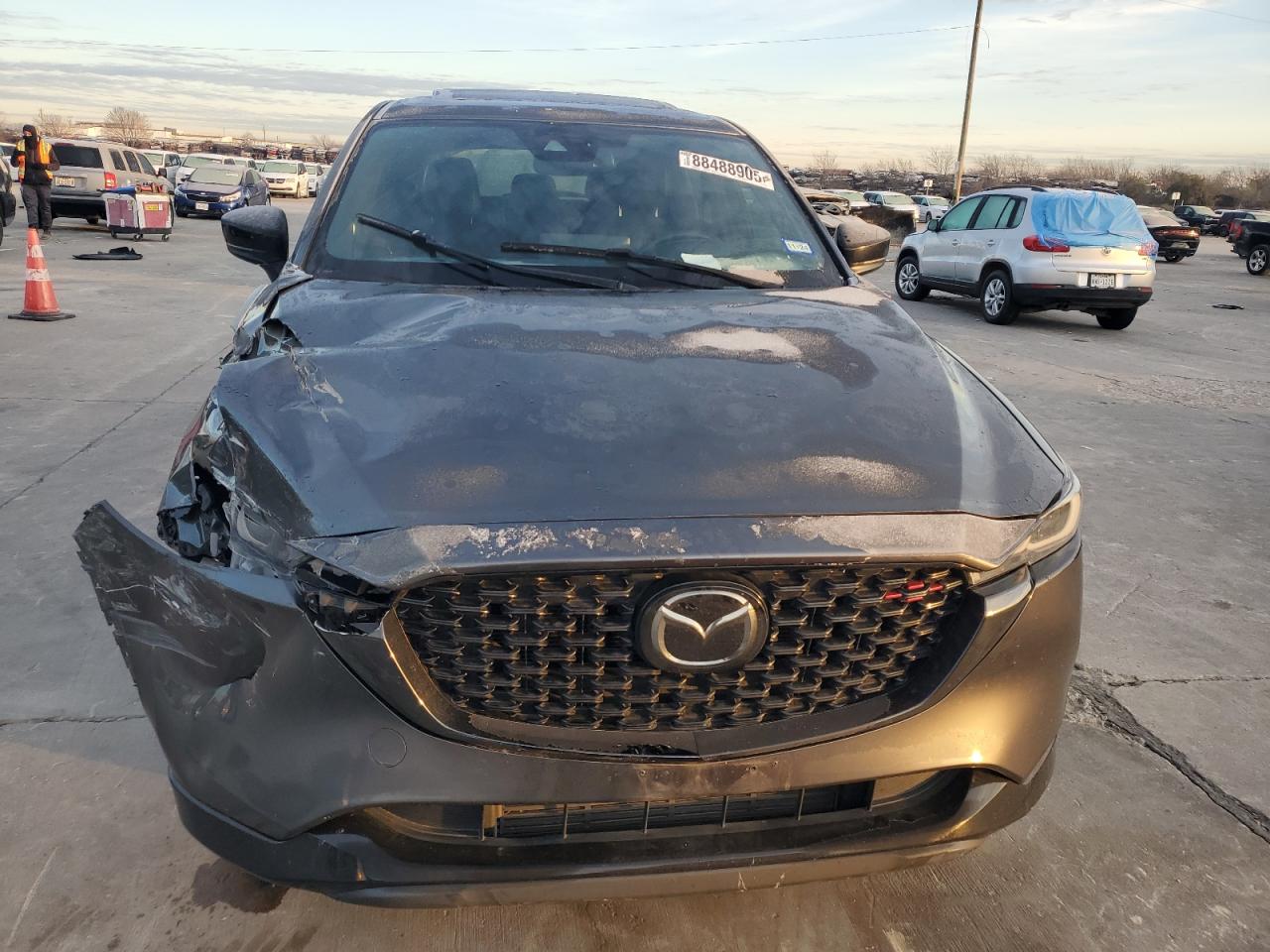 2022 Mazda CX-5 VIN JM3KFBAY7N0647324 Copart auction photo, front end / rear end damage thumbnail 5