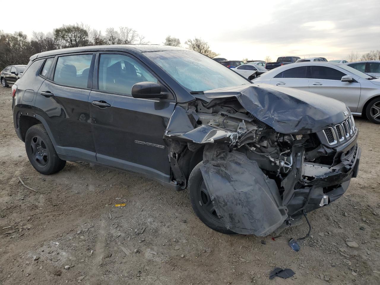2018 Jeep Compass VIN 3C4NJDAB7JT480746 Copart auction photo, front end damage thumbnail 4