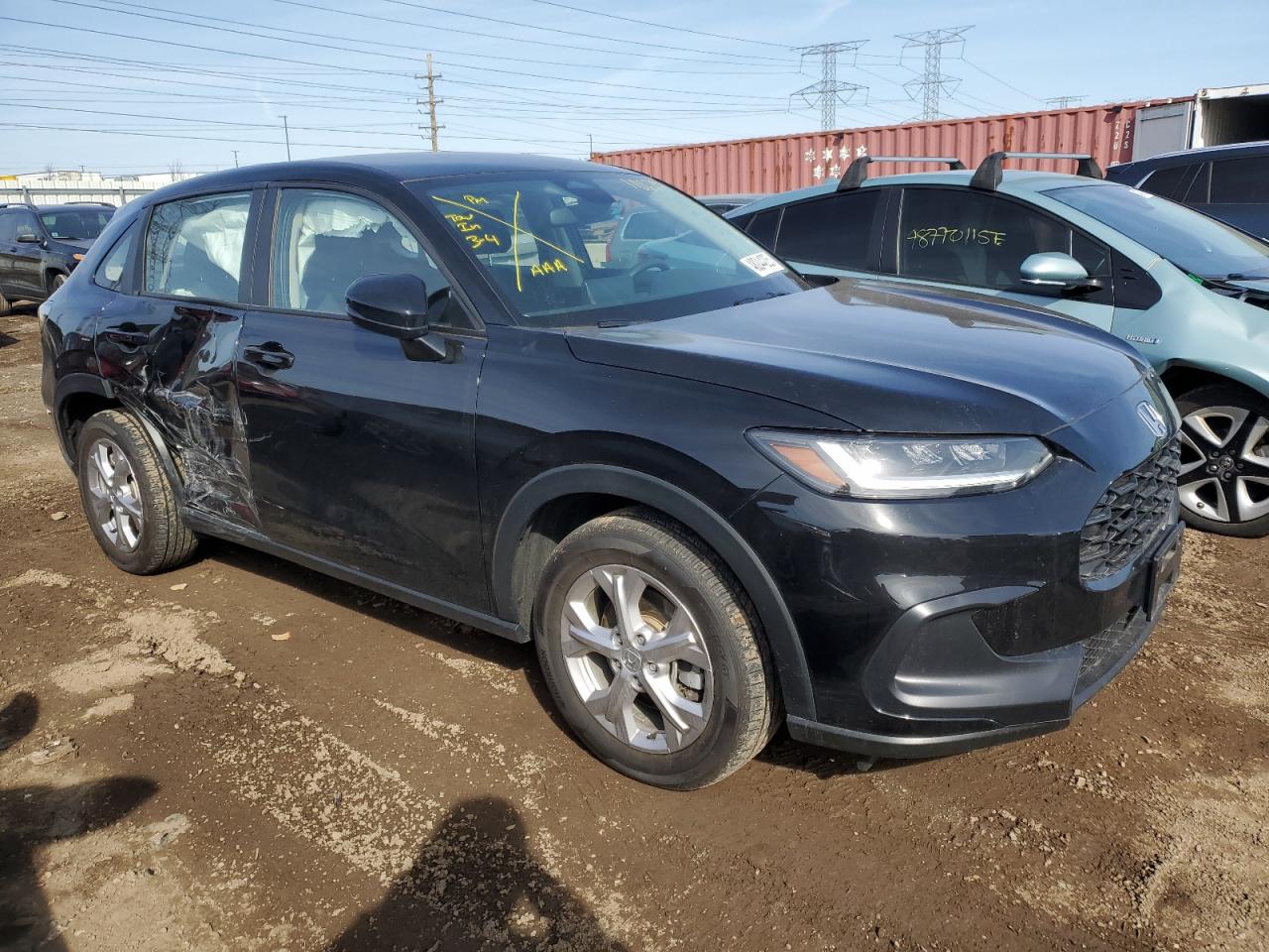 2024 Honda HR-V VIN 3CZRZ2H35RM734967 Copart auction photo, rear end / side damage thumbnail 4